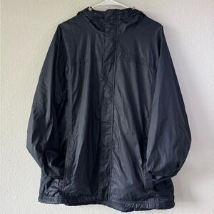 VTG 90s L.L. Bean Men’s Black Hooded Full Zip‎ Jacket XL Waterproof Fleece Lined